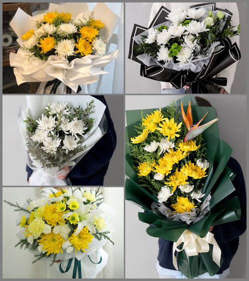山西忻州原平市大牛店镇施家野庄村白事花束代送